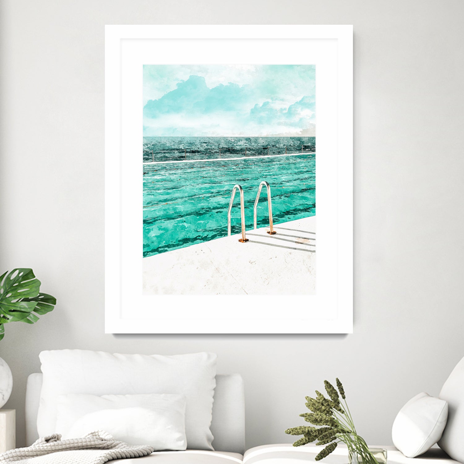 Break Away by 83 Oranges on GIANT ART - bleu digital pool