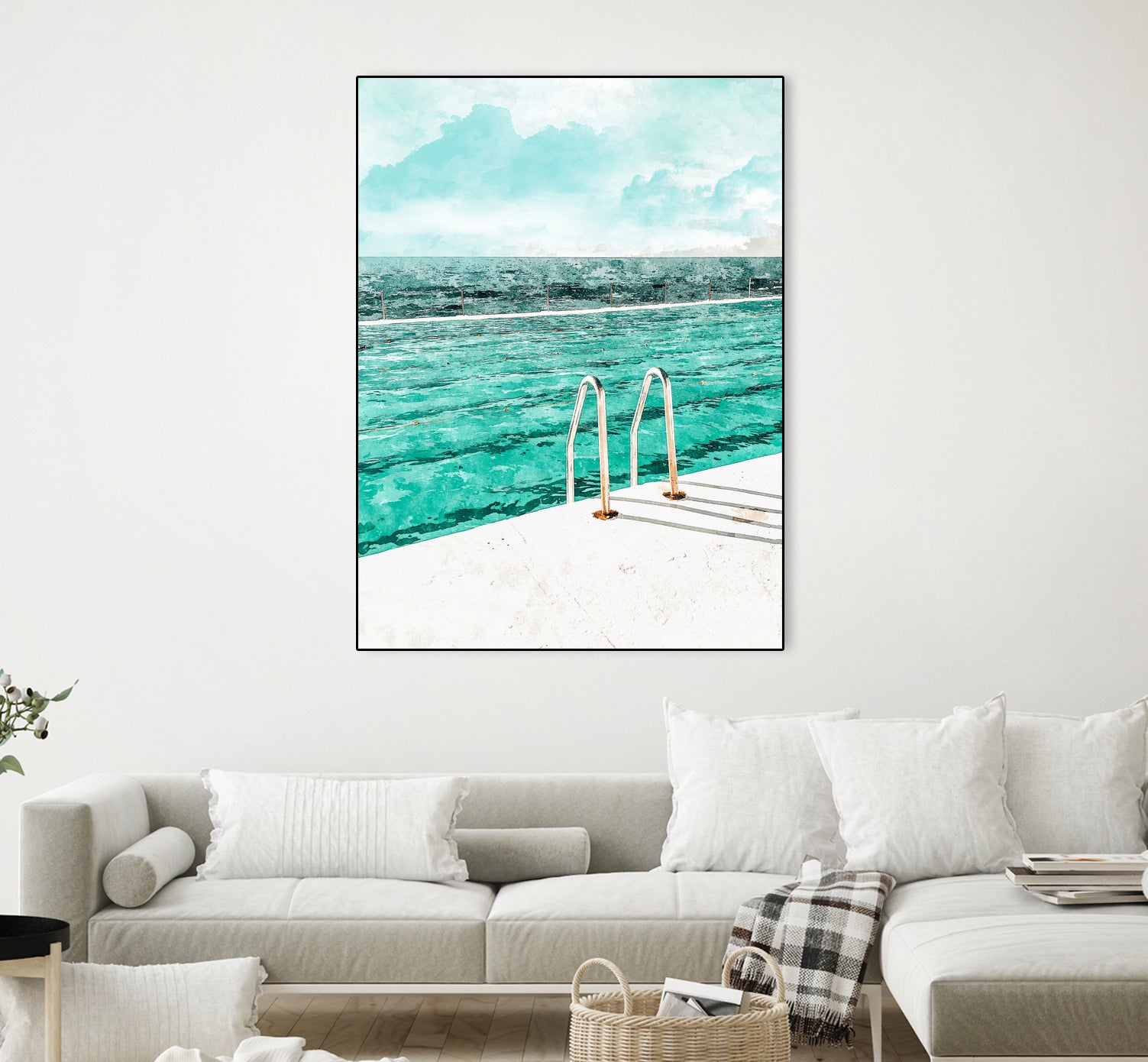 Break Away by 83 Oranges on GIANT ART - bleu digital pool