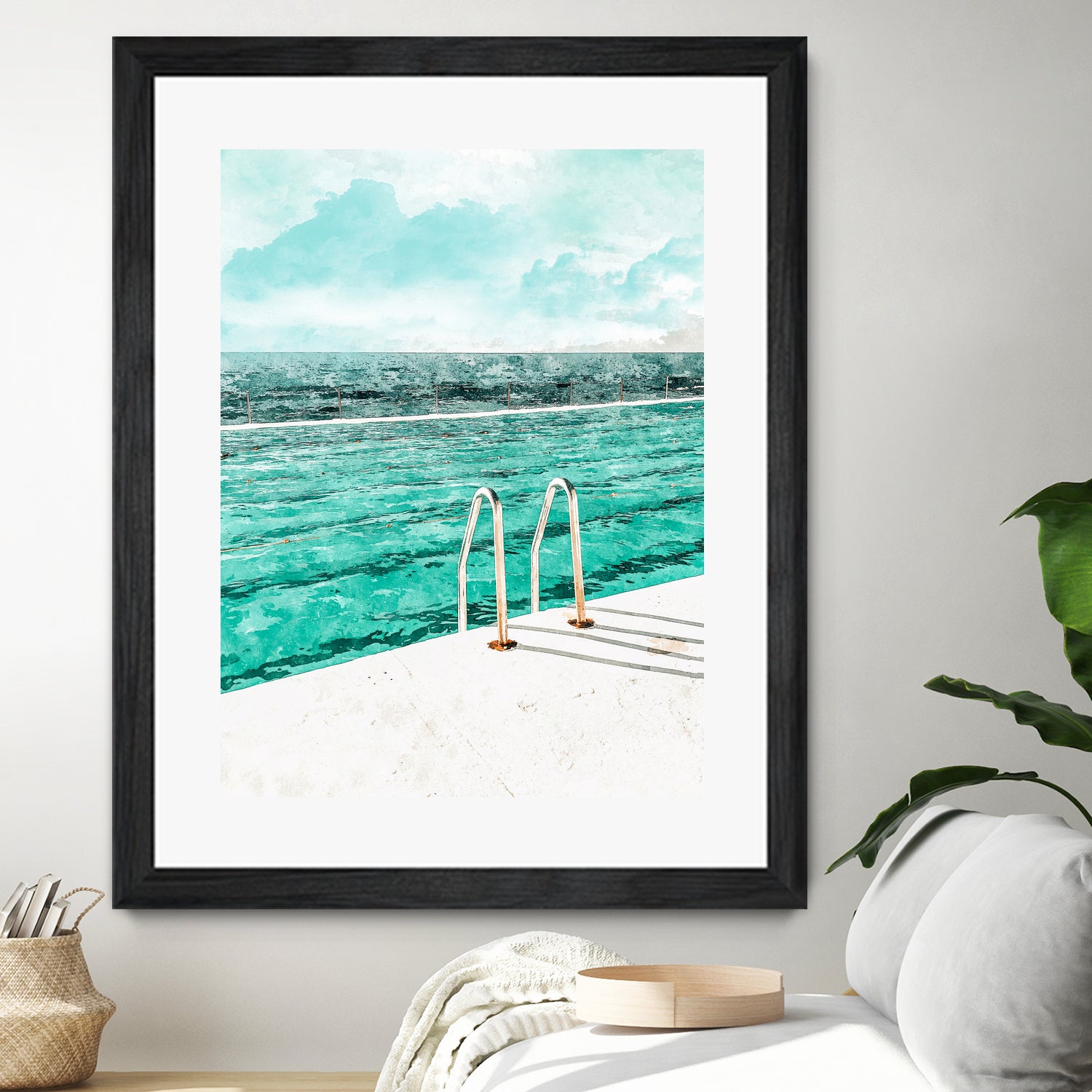 Break Away by 83 Oranges on GIANT ART - bleu digital pool