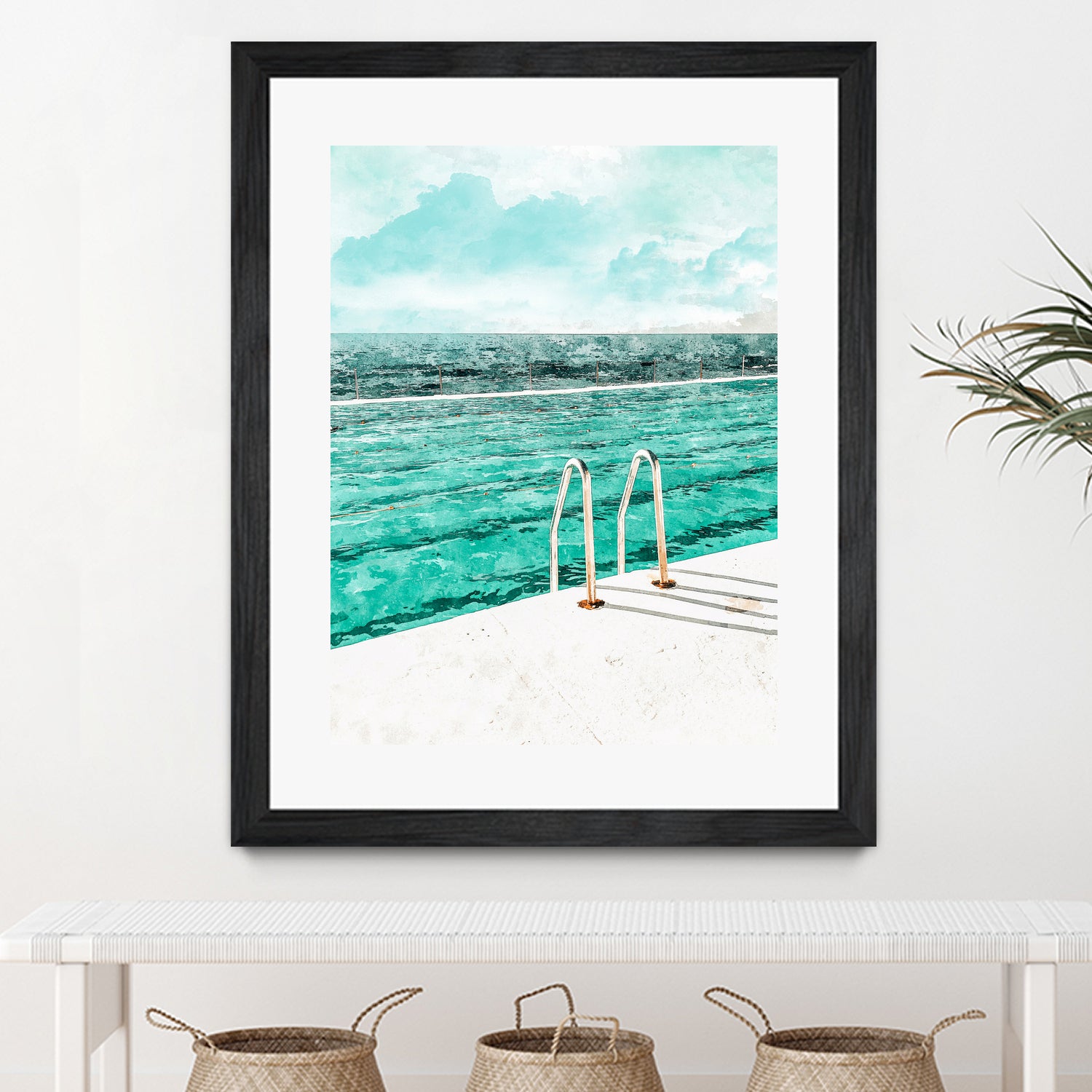 Break Away by 83 Oranges on GIANT ART - bleu digital pool