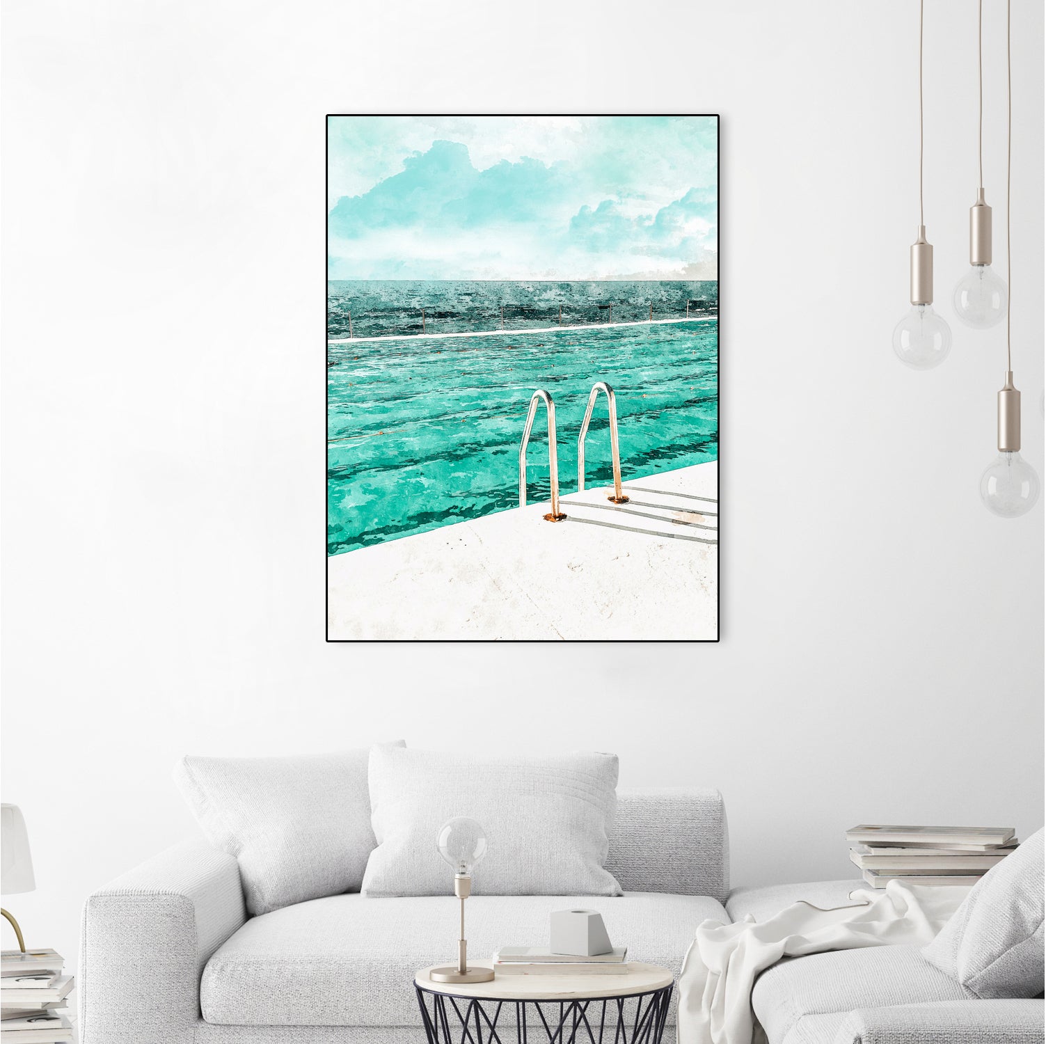 Break Away by 83 Oranges on GIANT ART - bleu digital pool