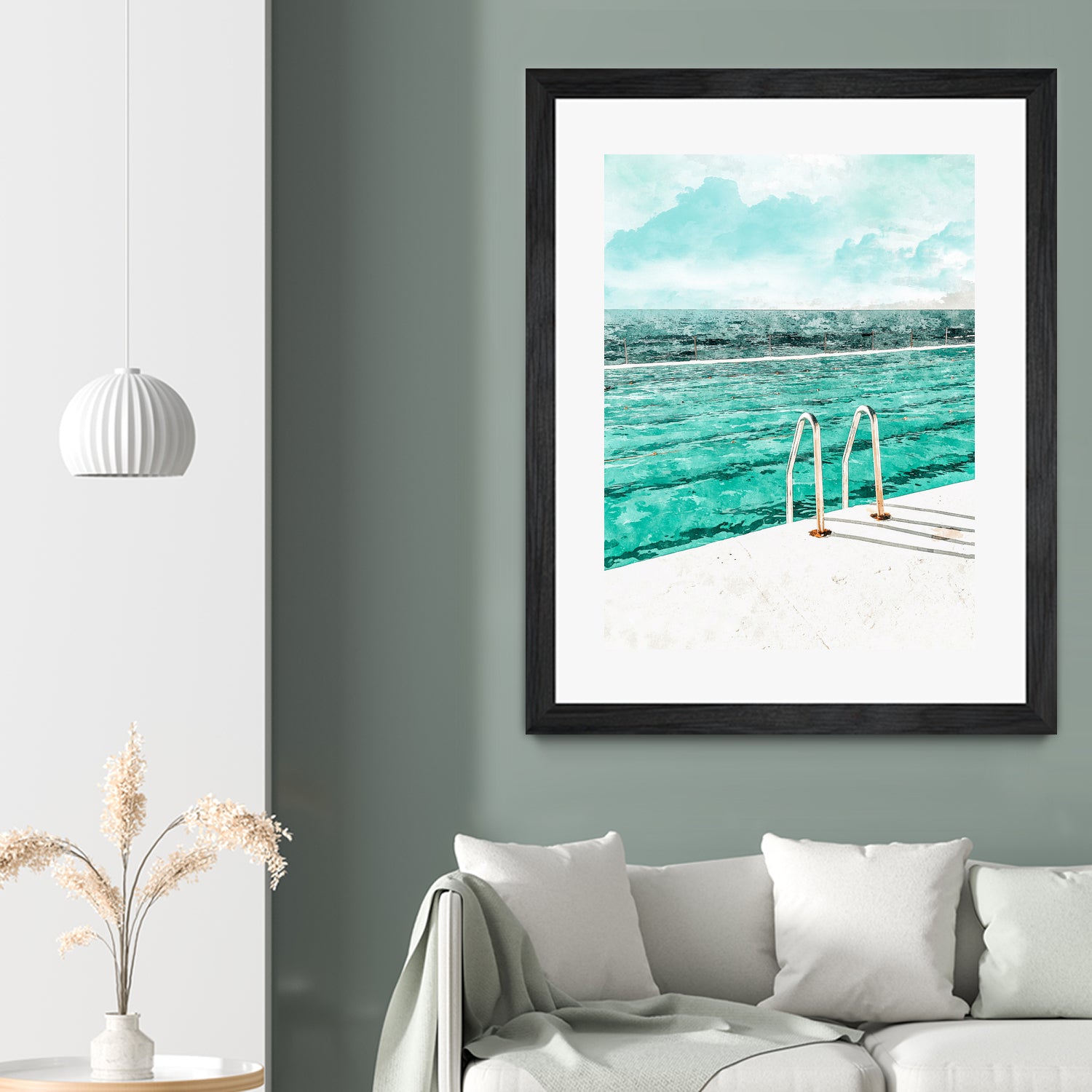 Break Away by 83 Oranges on GIANT ART - bleu digital pool