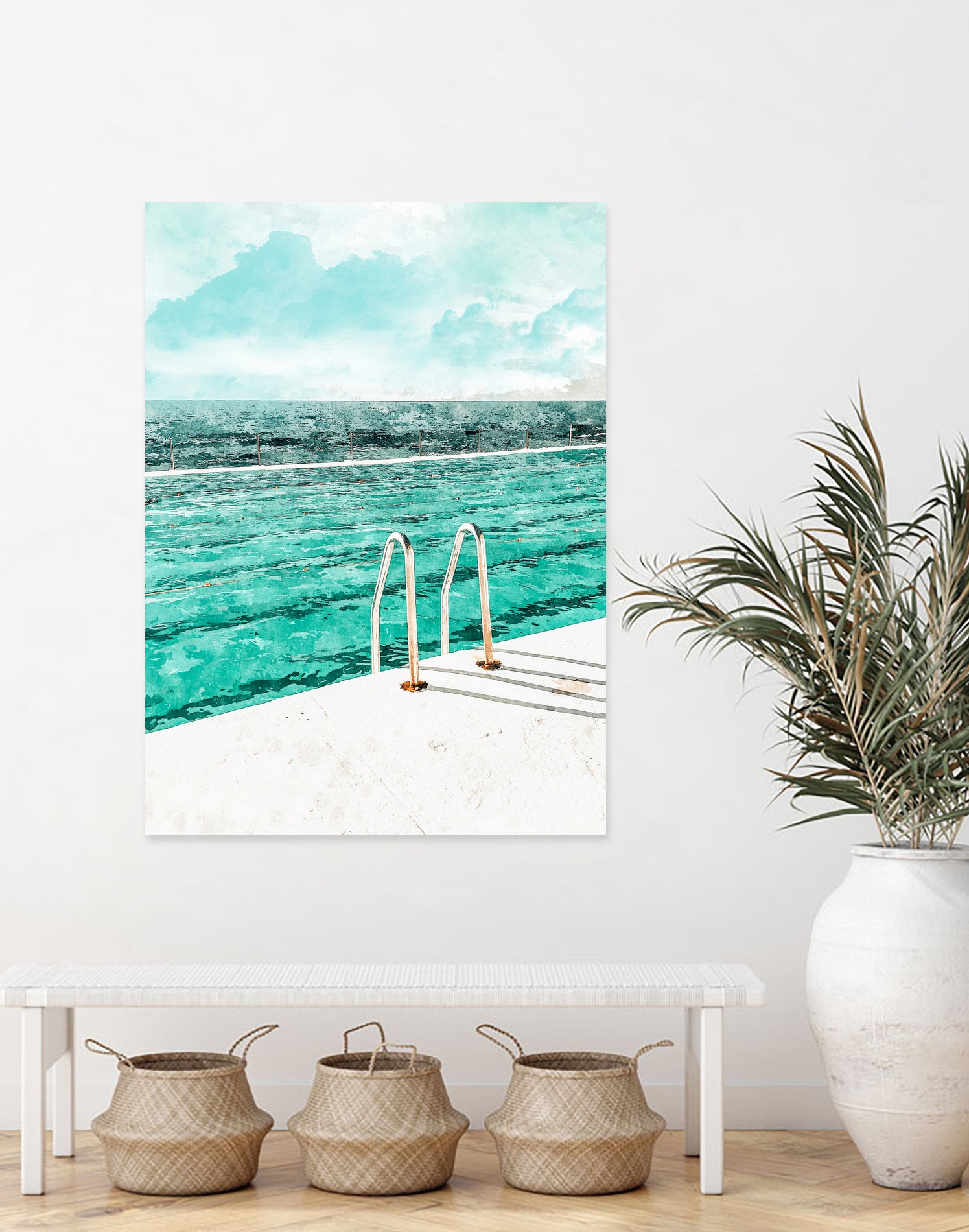 Break Away by 83 Oranges on GIANT ART - bleu digital pool