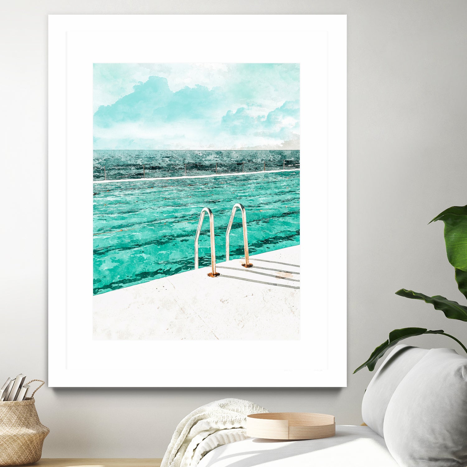 Break Away by 83 Oranges on GIANT ART - bleu digital pool