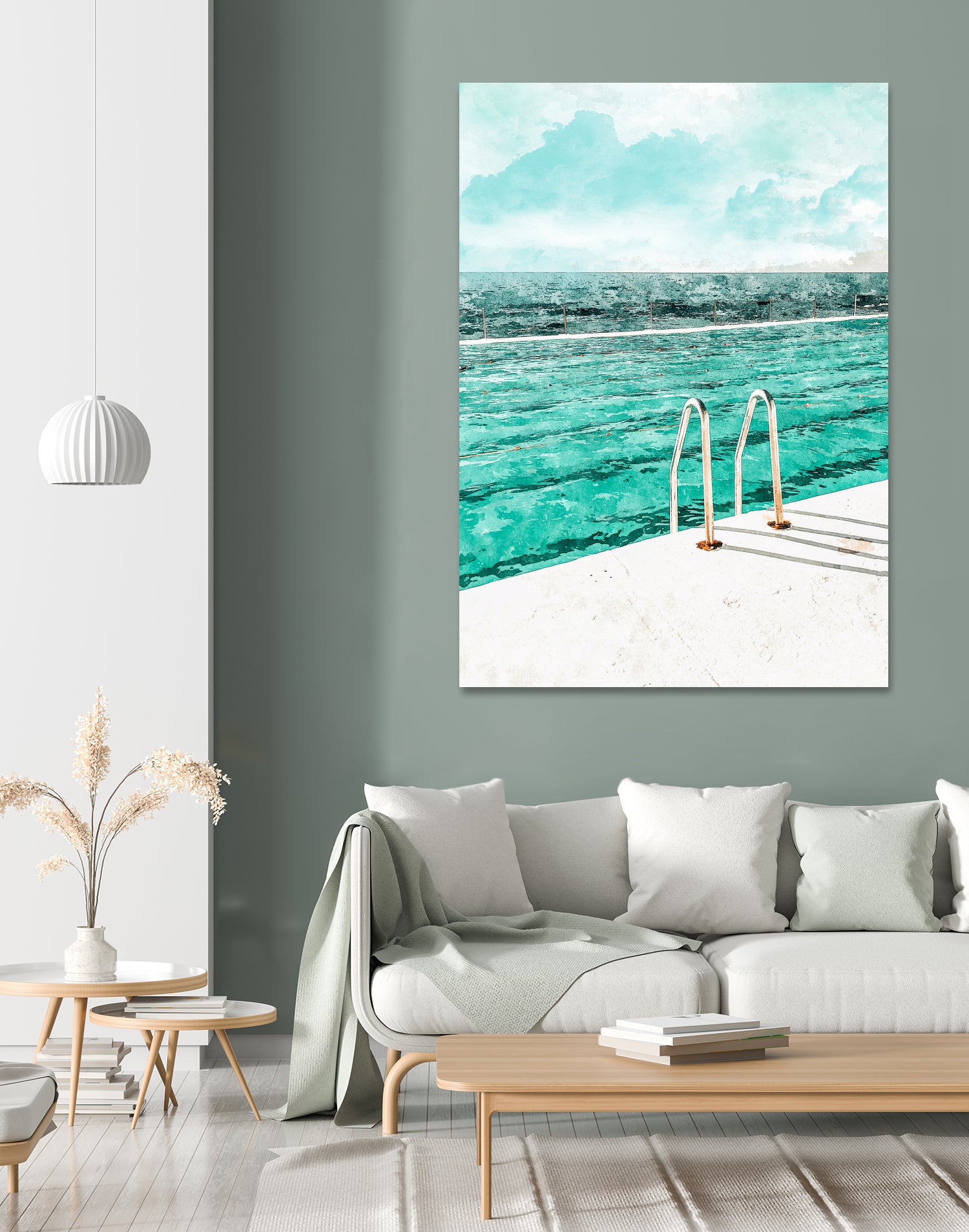 Break Away by 83 Oranges on GIANT ART - bleu digital pool