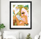 Vacay News by 83 Oranges on GIANT ART - white digital women reading