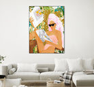 Vacay News by 83 Oranges on GIANT ART - white digital women reading