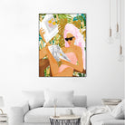 Vacay News by 83 Oranges on GIANT ART - white digital women reading