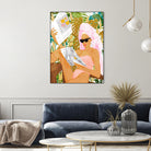 Vacay News by 83 Oranges on GIANT ART - white digital women reading