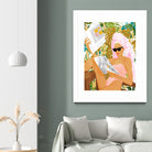 Vacay News by 83 Oranges on GIANT ART - white digital women reading