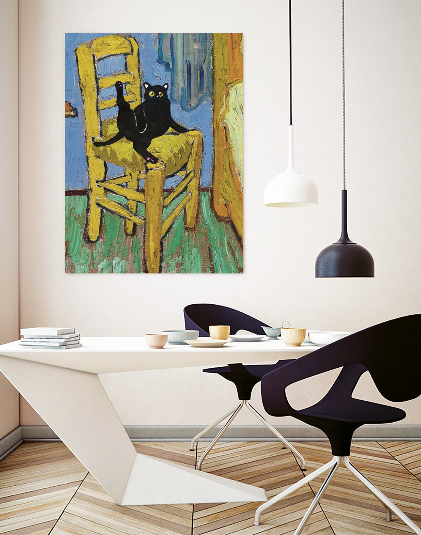 Cat on a Chair by Edson Ramos on GIANT ART