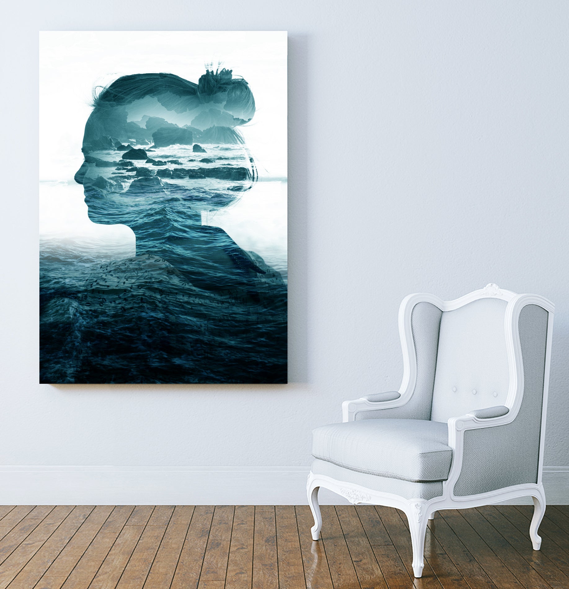 The Sea Inside Me by Stoian Hitrov on GIANT ART - blue character design