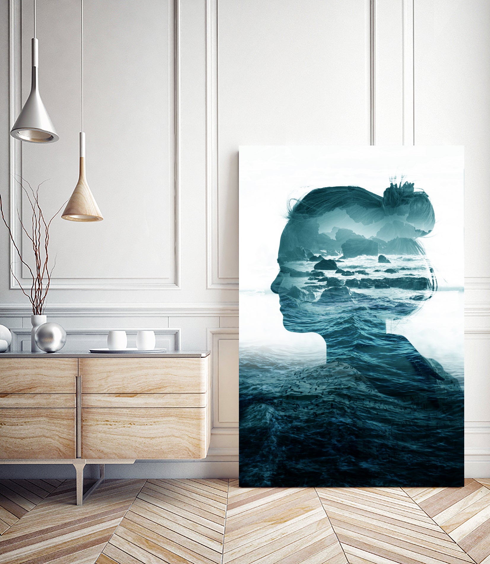 The Sea Inside Me by Stoian Hitrov on GIANT ART - blue character design