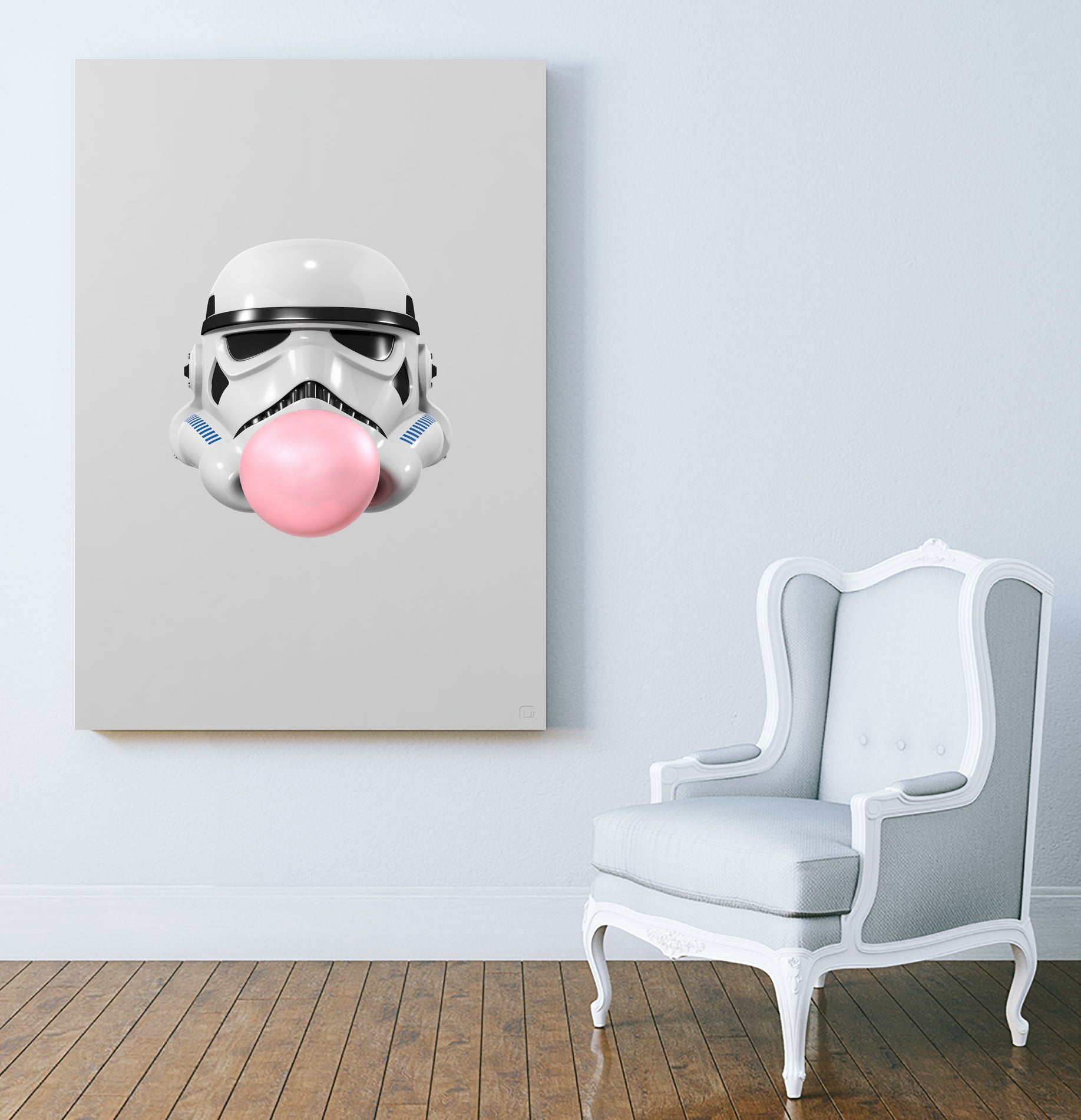 Stormtrooper Bubblegum by Urbano Rodriguez on GIANT ART - white 3d art