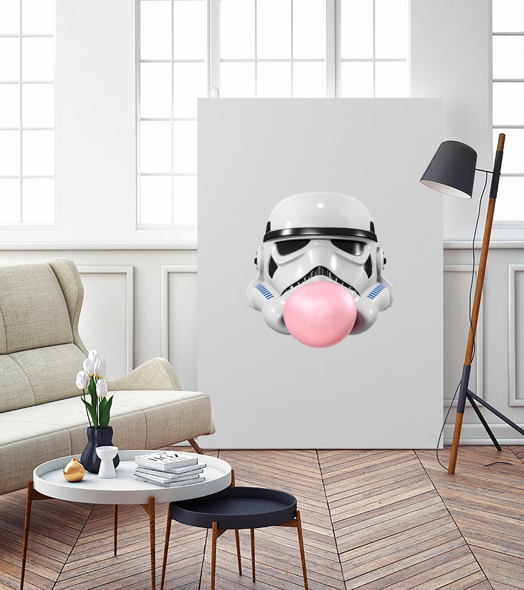 Stormtrooper Bubblegum by Urbano Rodriguez on GIANT ART - white 3d art