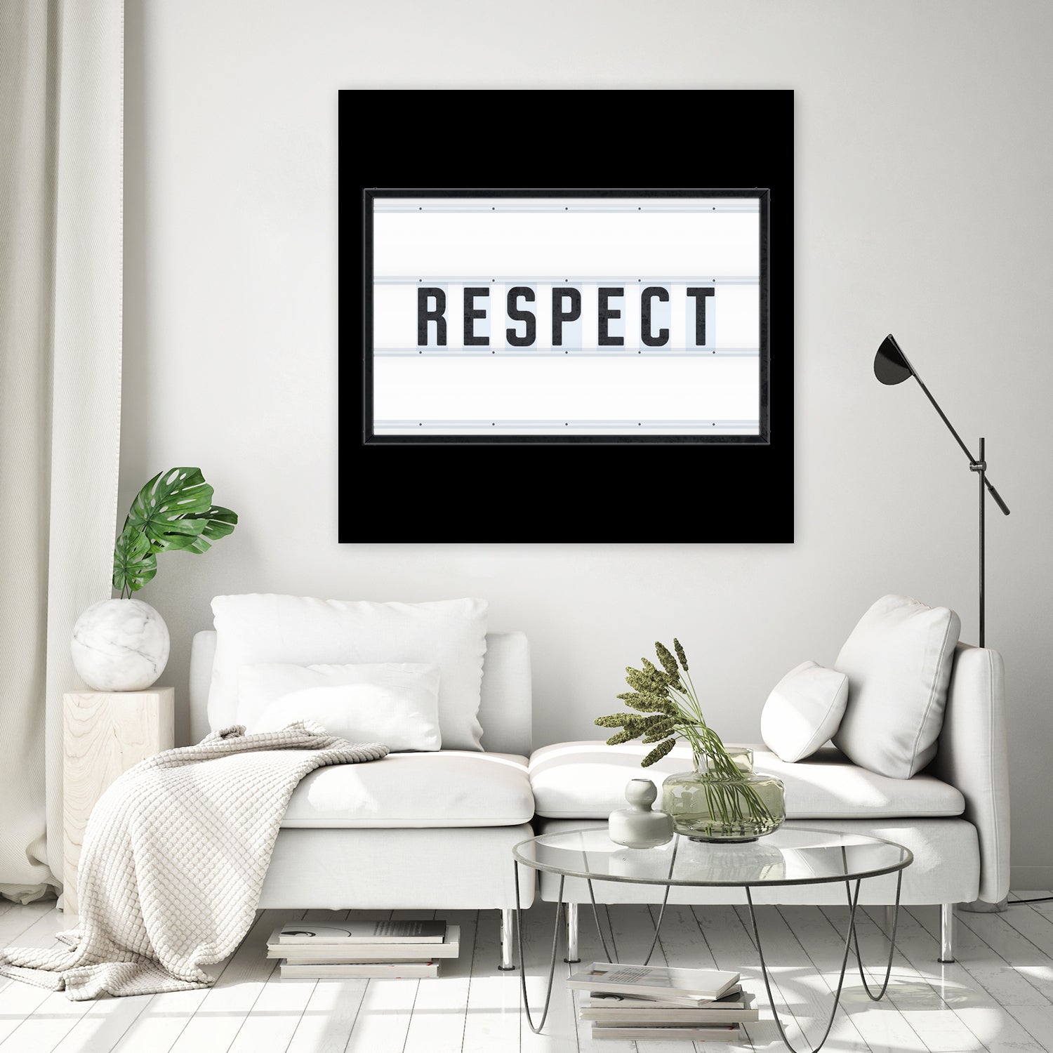 RESPECT – Light Box by Art Frankenberg on GIANT ART - white typography