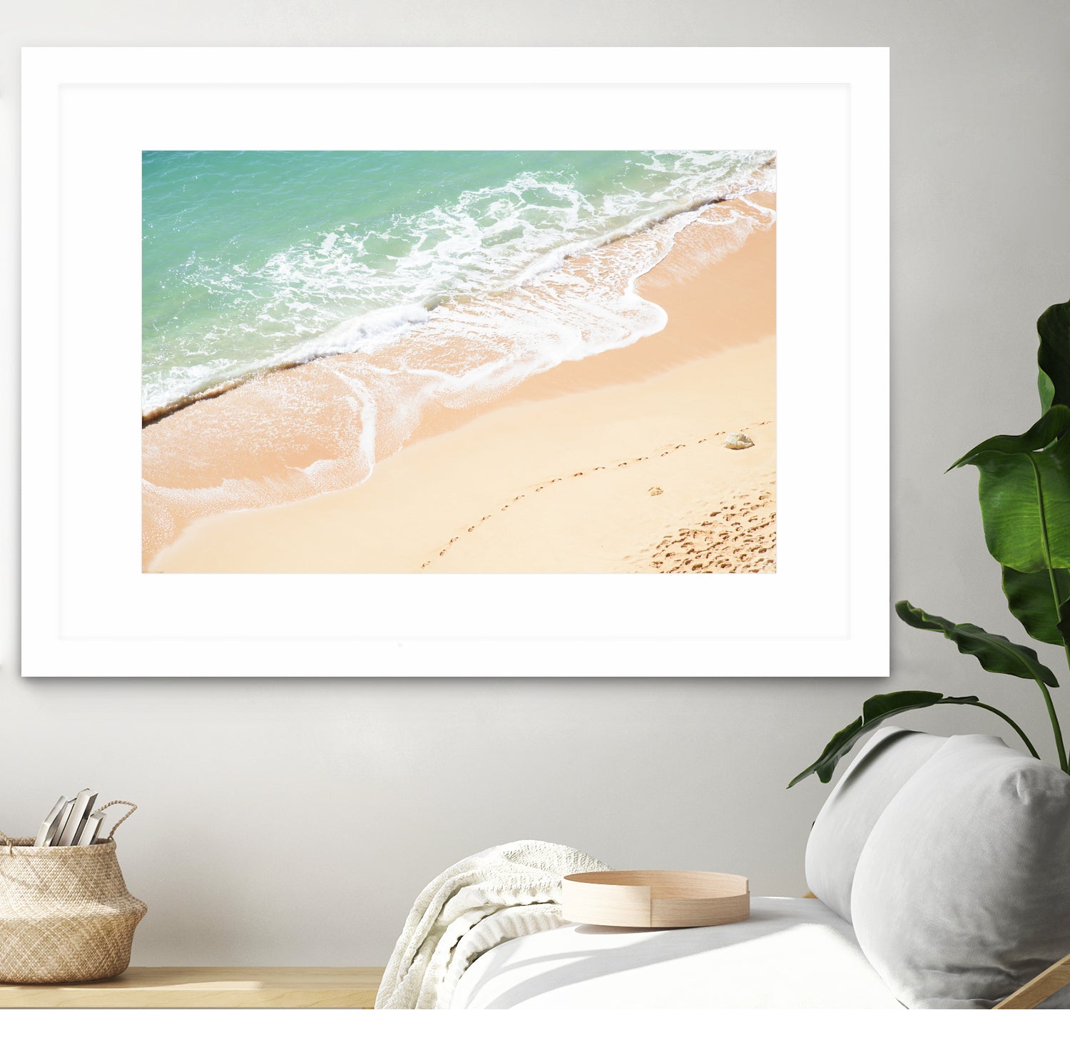 Atlantic Ocean Bliss 7 by Anitas Bellas Art on GIANT ART - beige landscape  turquoise water