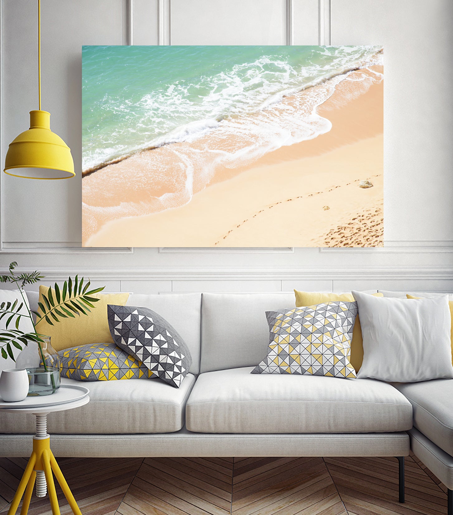 Atlantic Ocean Bliss 7 by Anitas Bellas Art on GIANT ART - beige landscape  turquoise water