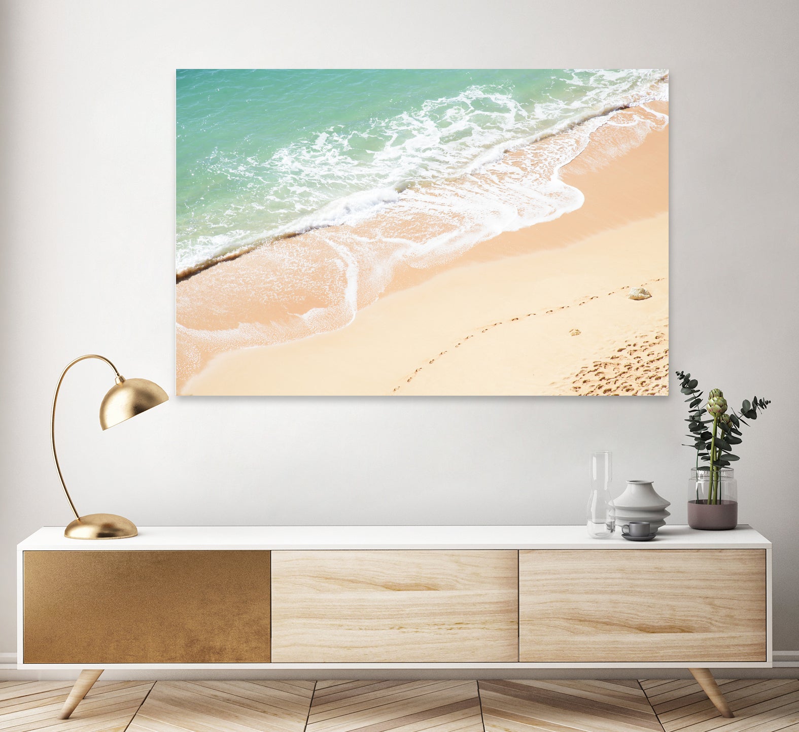 Atlantic Ocean Bliss 7 by Anitas Bellas Art on GIANT ART - beige landscape  turquoise water