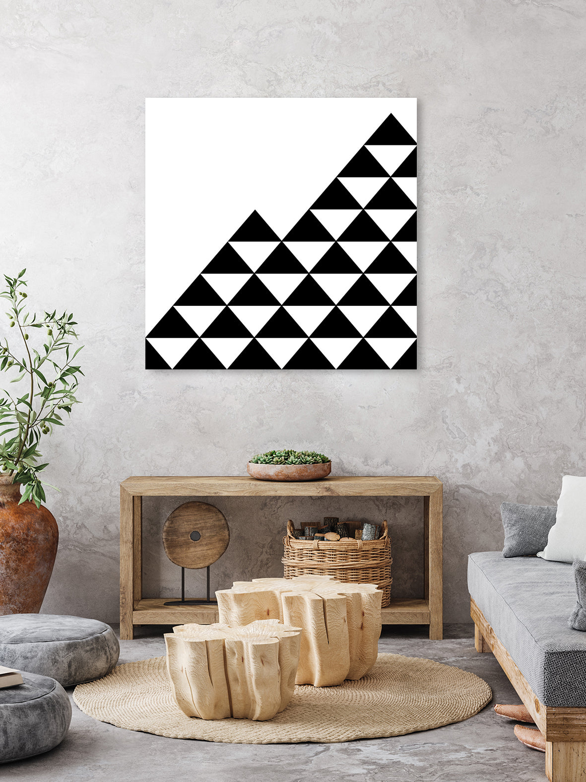 Abstract geometric pattern - black and white. by Keren Shiker on GIANT ART - black digital painting