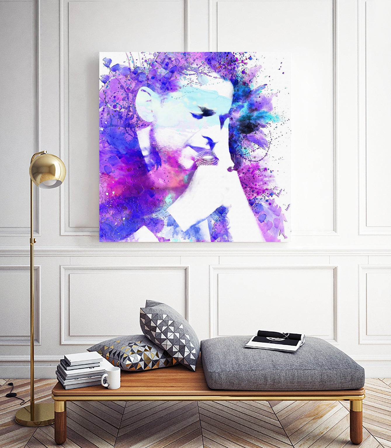 Dave Gahan by DARIA GRACHEVA on GIANT ART - fuchsia digital painting