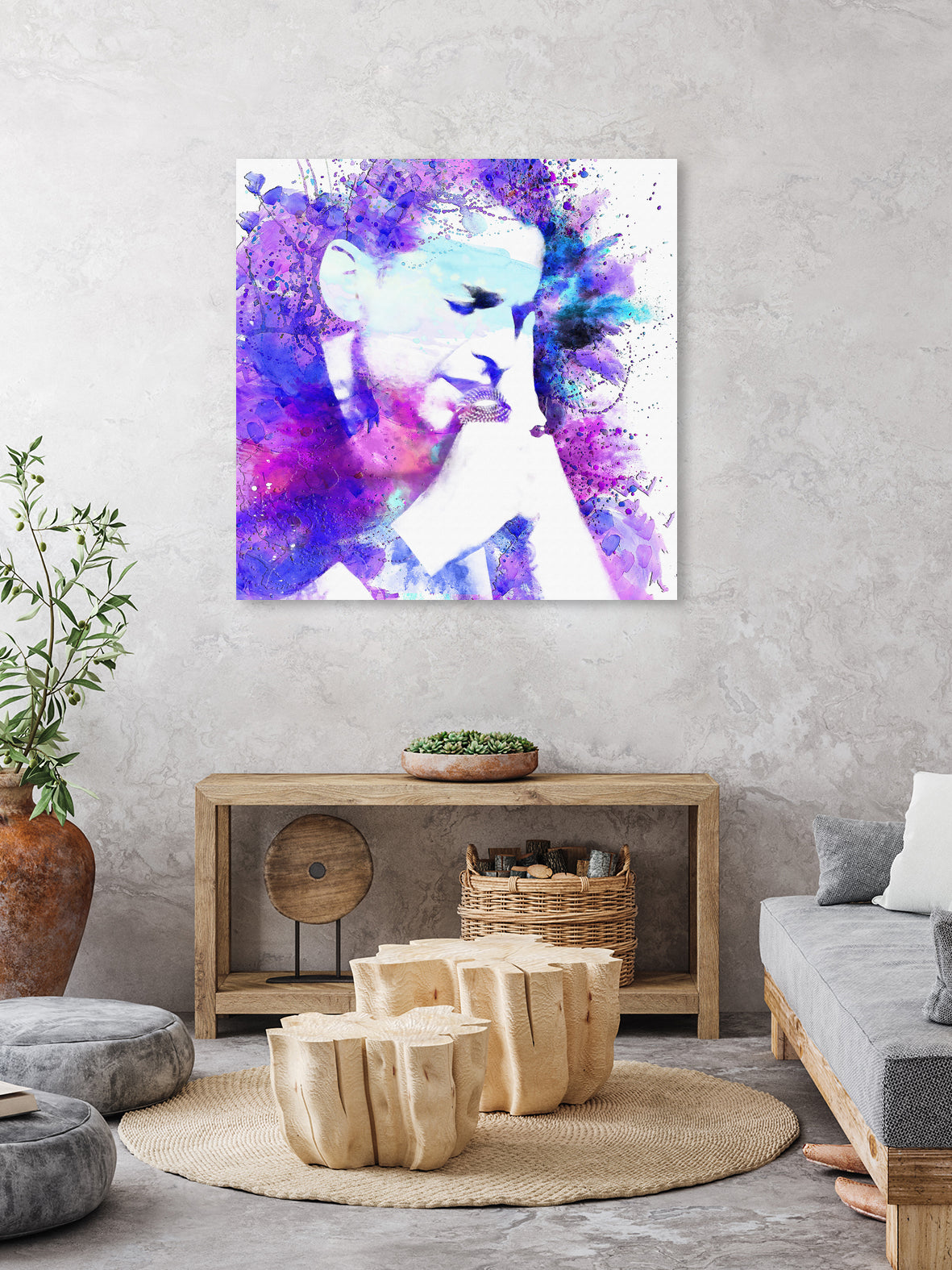 Dave Gahan by DARIA GRACHEVA on GIANT ART - fuchsia digital painting
