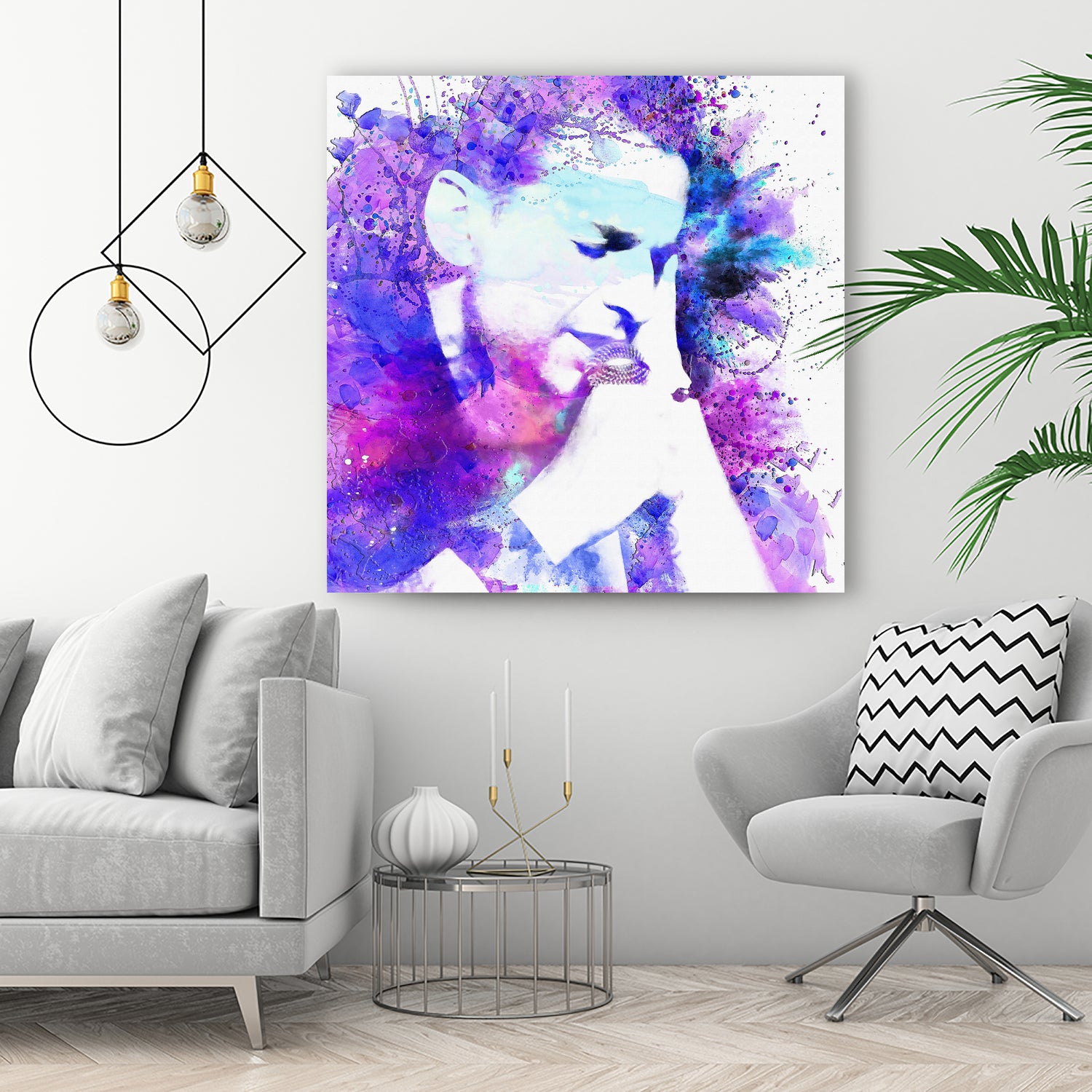 Dave Gahan by DARIA GRACHEVA on GIANT ART - fuchsia digital painting