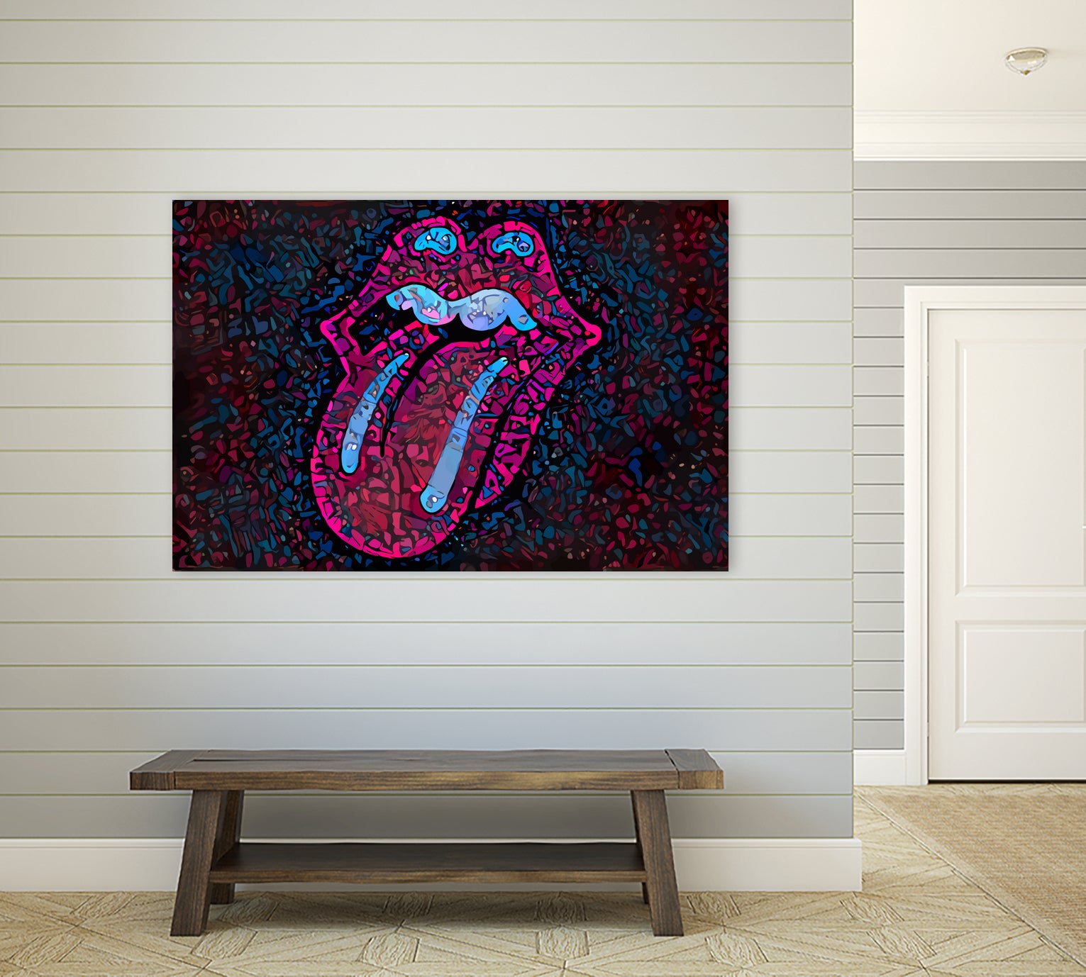 Rolling Sweet Mouth by Christian Velazquez on GIANT ART - pink digital painting