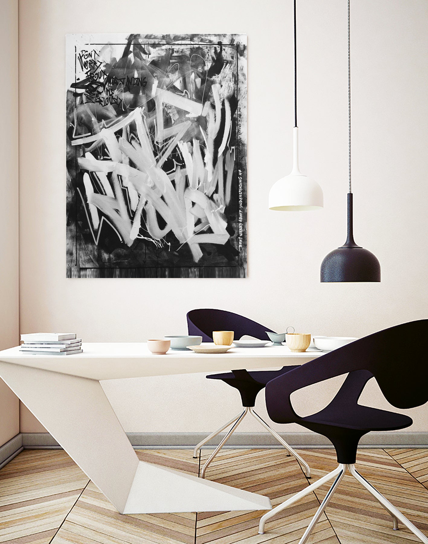 Dont Worry by Nozvvu vvu on GIANT ART - white typography