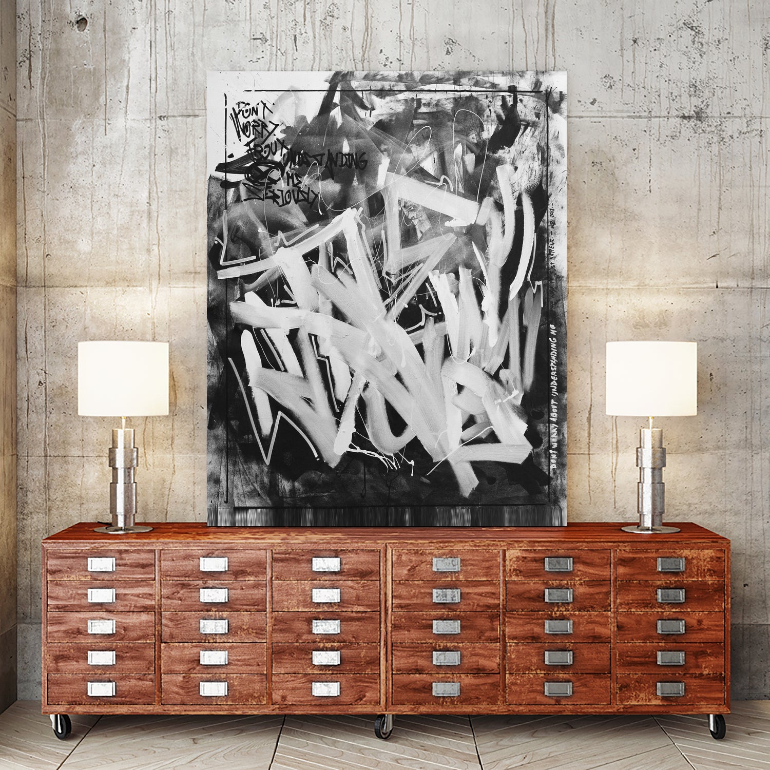 Dont Worry by Nozvvu vvu on GIANT ART - white typography