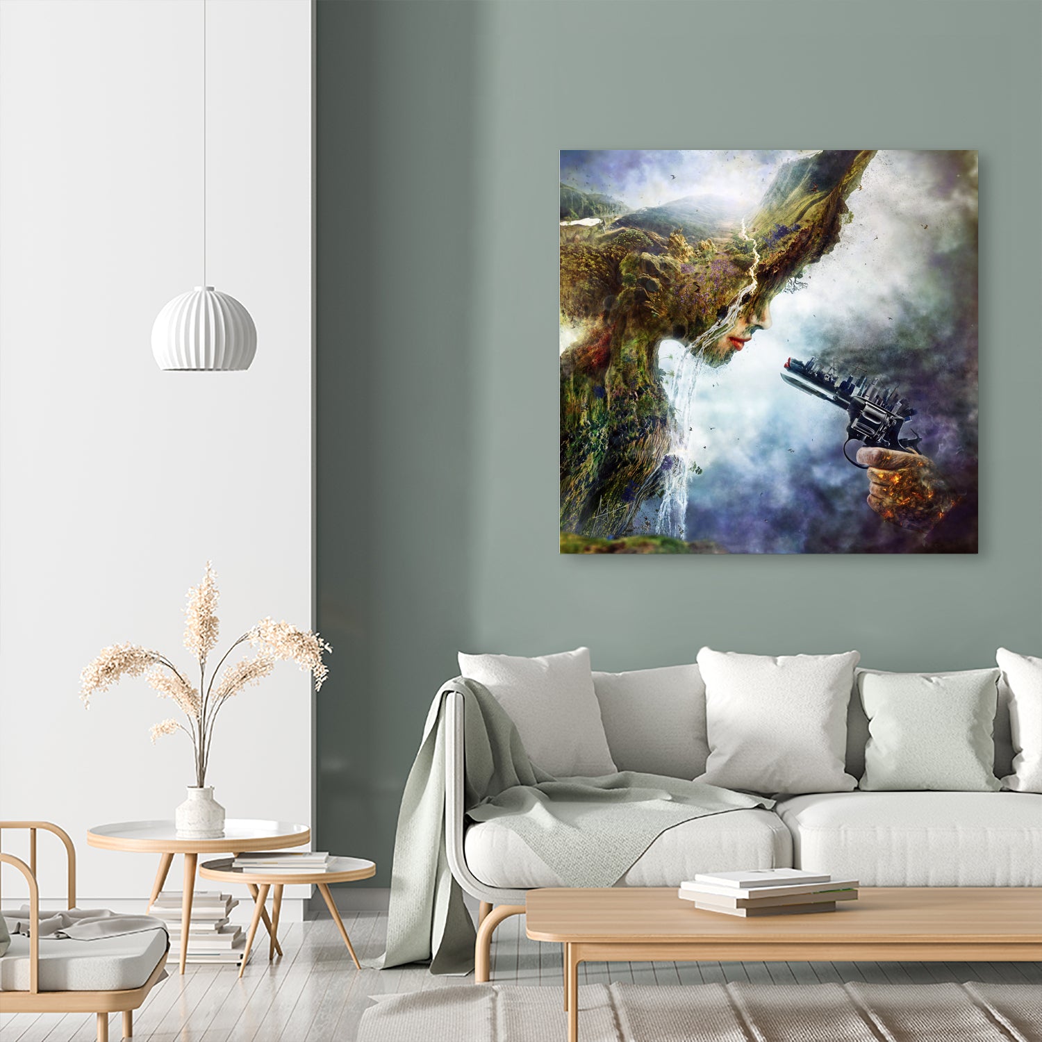 Betrayal by Mario Sánchez Nevado on GIANT ART - green photo illustration