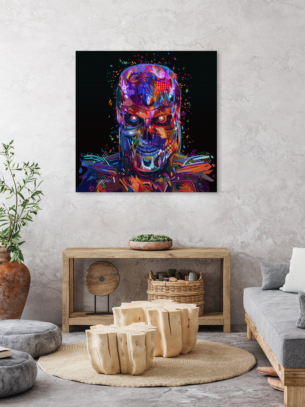 Pop Terminator by Alessandro Pautasso on GIANT ART - black digital painting