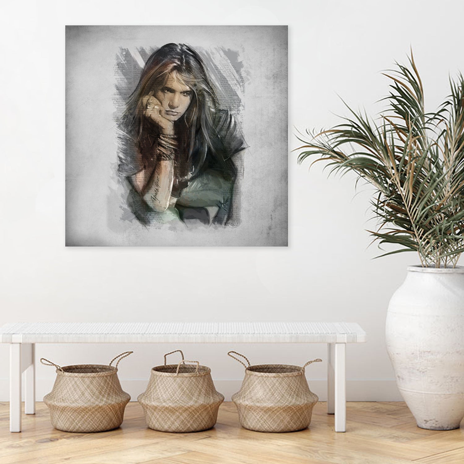 Sebastian Bach - Skid Row by Claudio Tosi on GIANT ART - blue digital painting