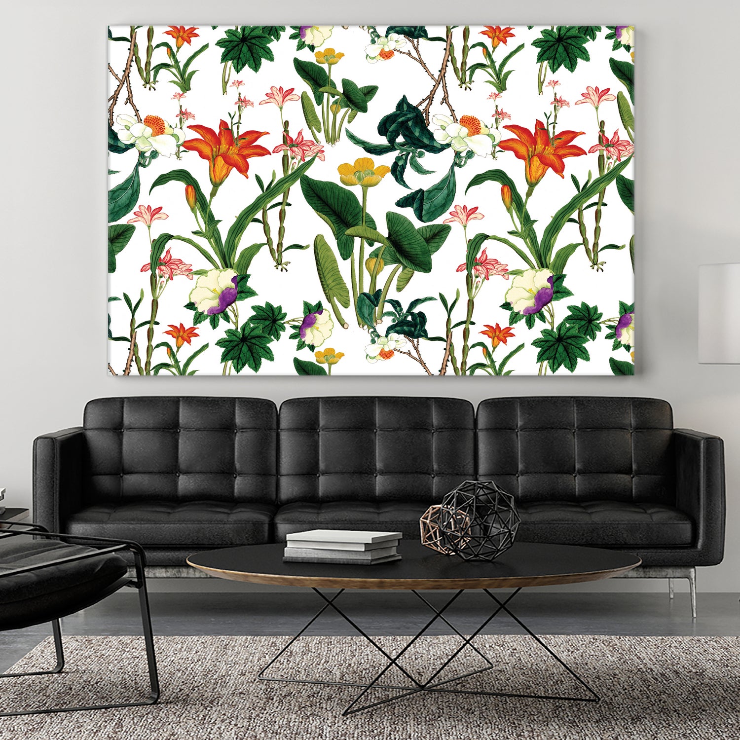 vintage floral white by susana costa on GIANT ART - yellow photo manipulation