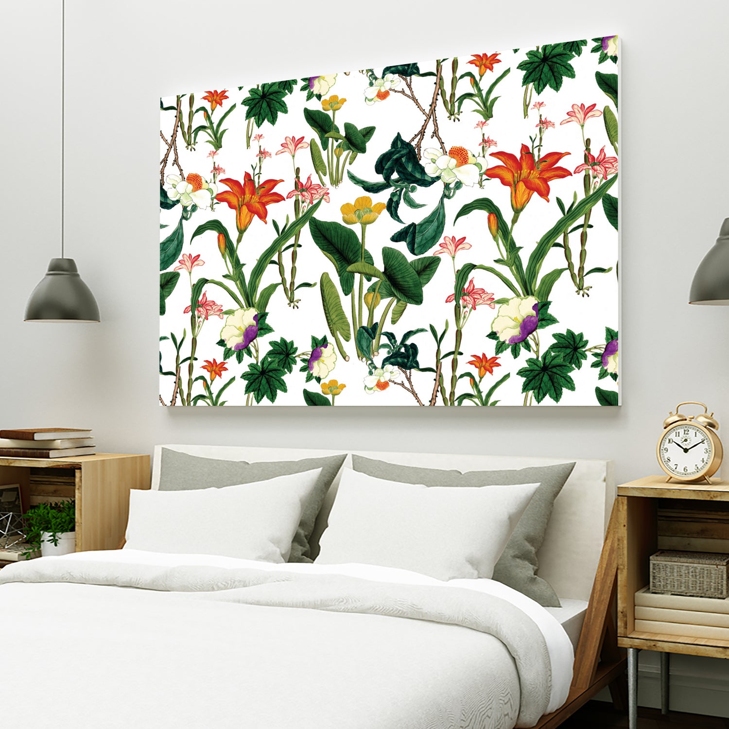 vintage floral white by susana costa on GIANT ART - yellow photo manipulation