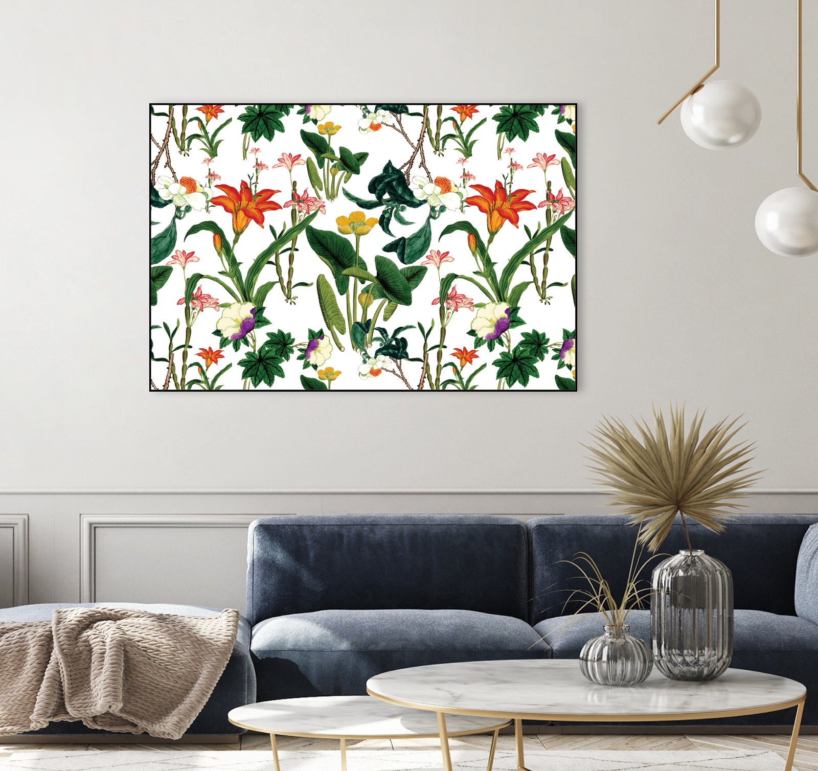 vintage floral white by susana costa on GIANT ART - yellow photo manipulation