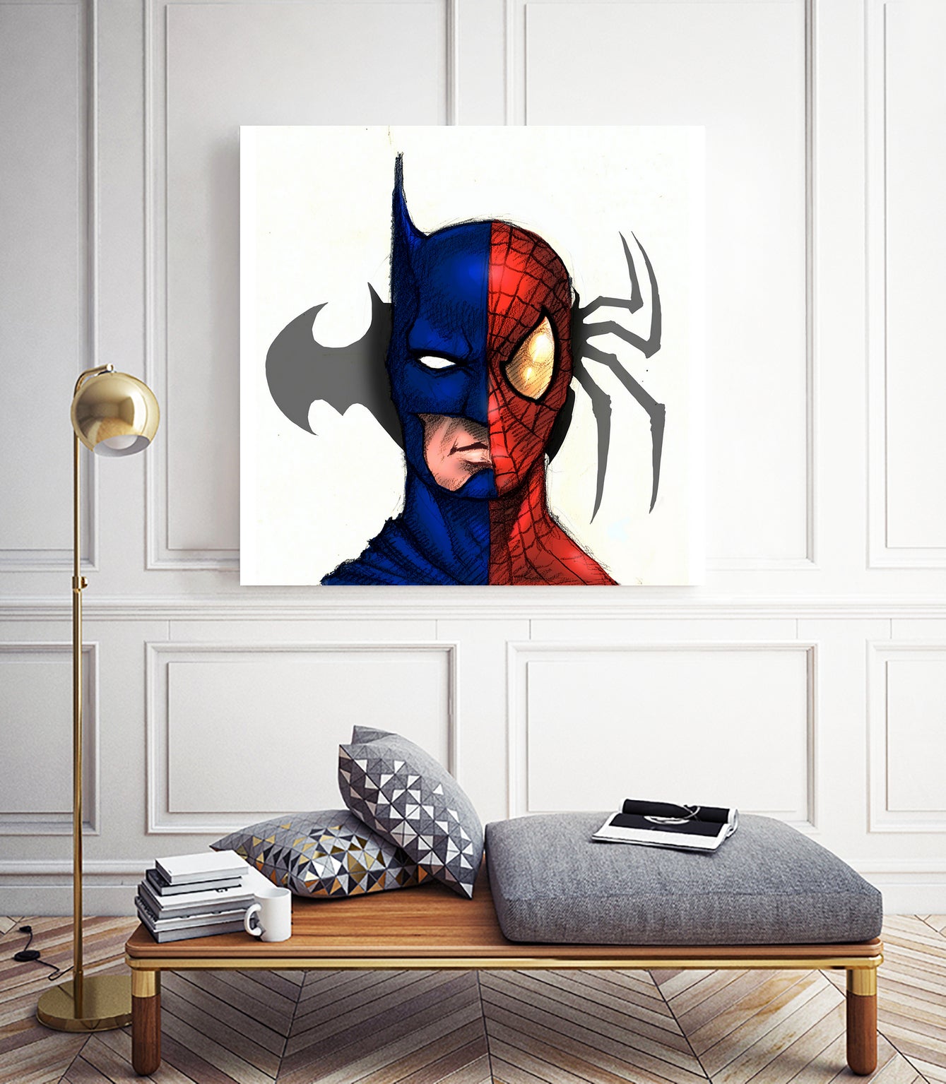 DC vs Marvel by Norik Imami on GIANT ART - blue digital drawing