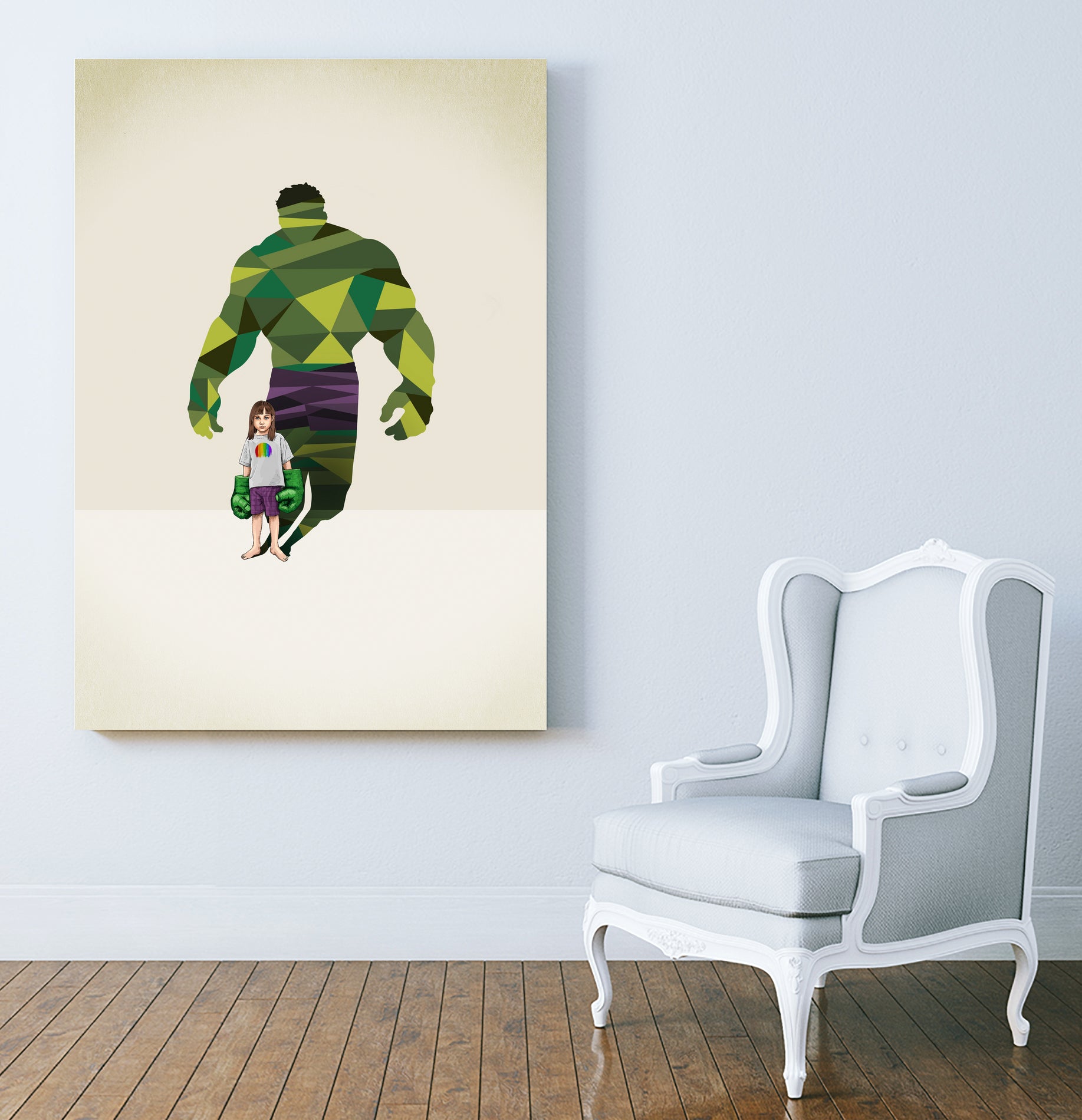 Girl Smash by Jason Ratliff on GIANT ART - green digital painting