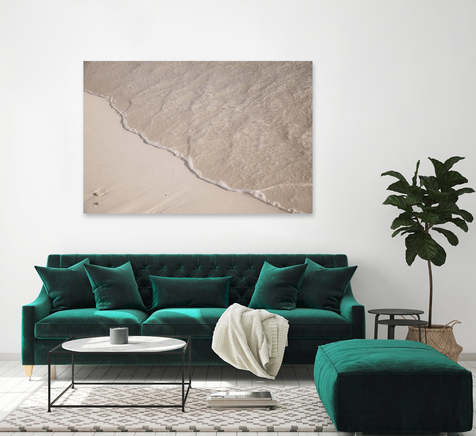 Caribbean Beach Zen Oasis 1 by Anitas Bellas Art on GIANT ART - coastal