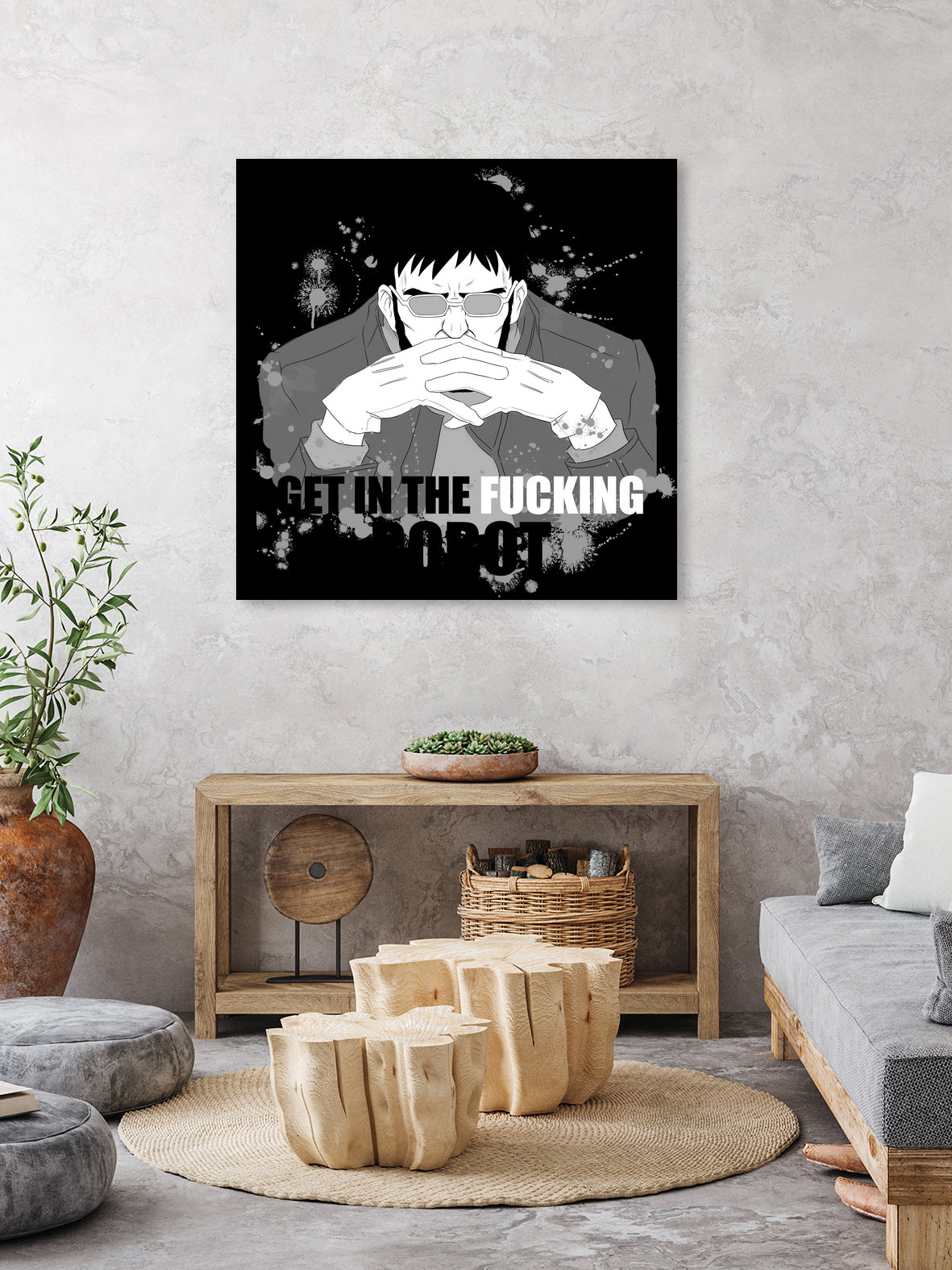 Get in to the fucking robot by Victoria Fernández Bravo on GIANT ART - gray digital drawing