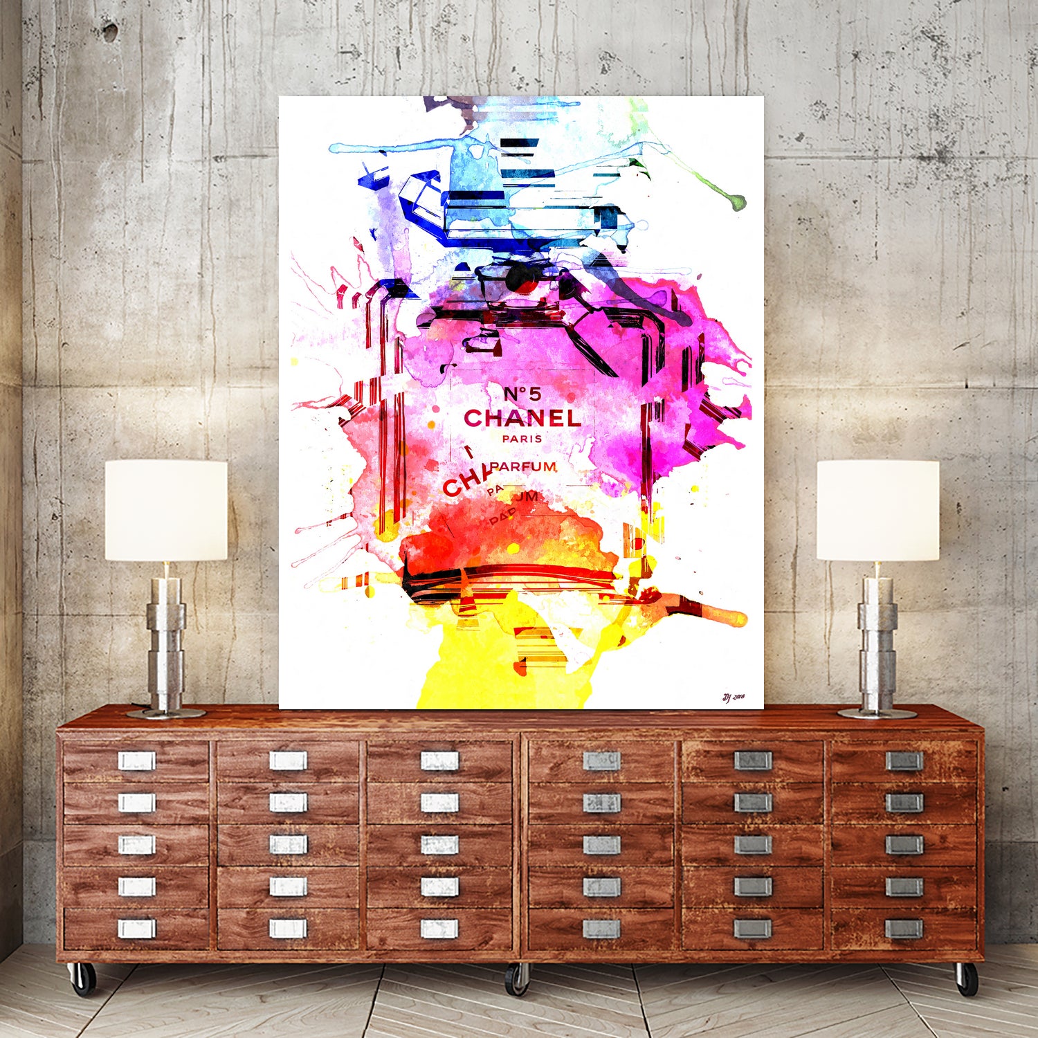 Chanel Shards by Daniel Janda on GIANT ART - white mixed media