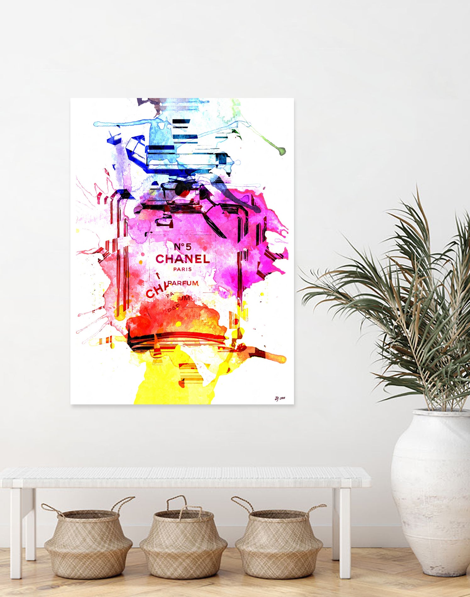 Chanel Shards by Daniel Janda on GIANT ART - white mixed media