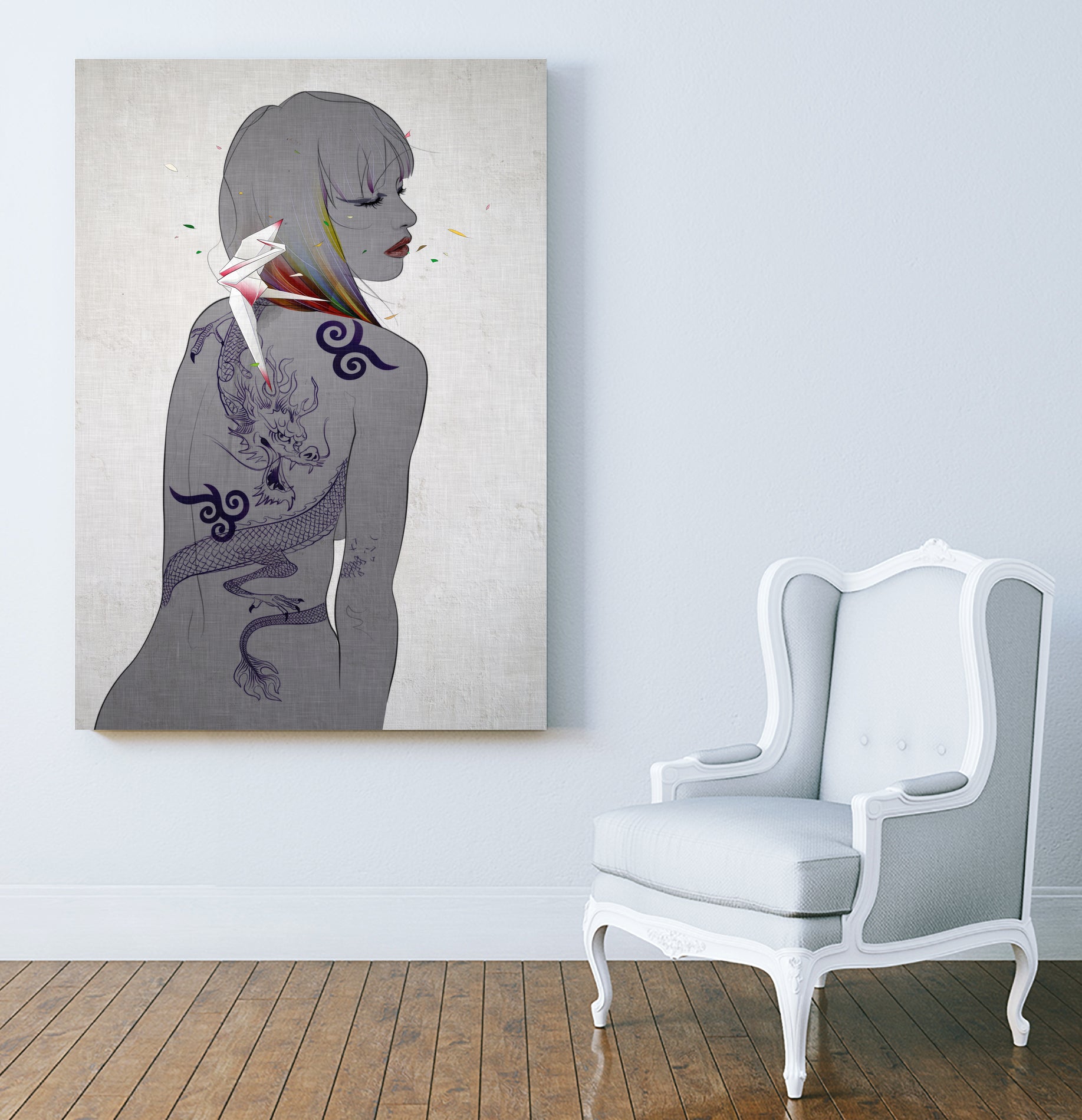 prayer of the dragon rider_inside by Yuichi Suzuki on GIANT ART - gray digital drawing