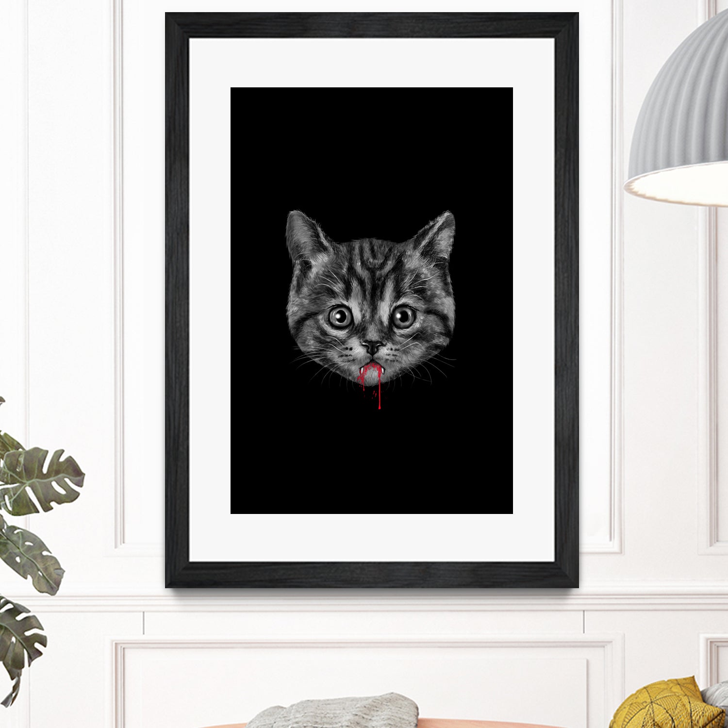 Black Pussy Cat - Color Sep by Vincent Trinidad on GIANT ART - black digital drawing