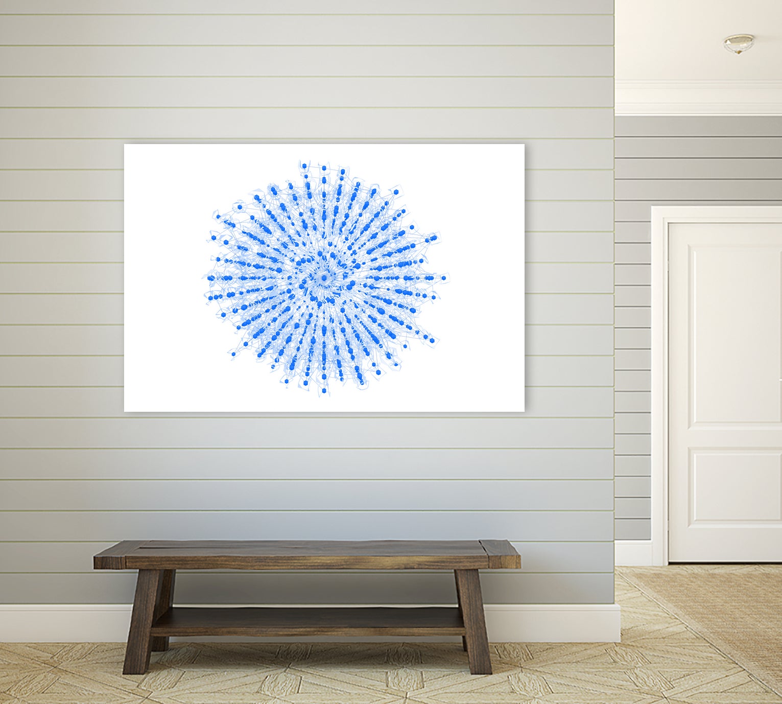 Superposition 2 by Marco Bagni on GIANT ART - blue digital drawing