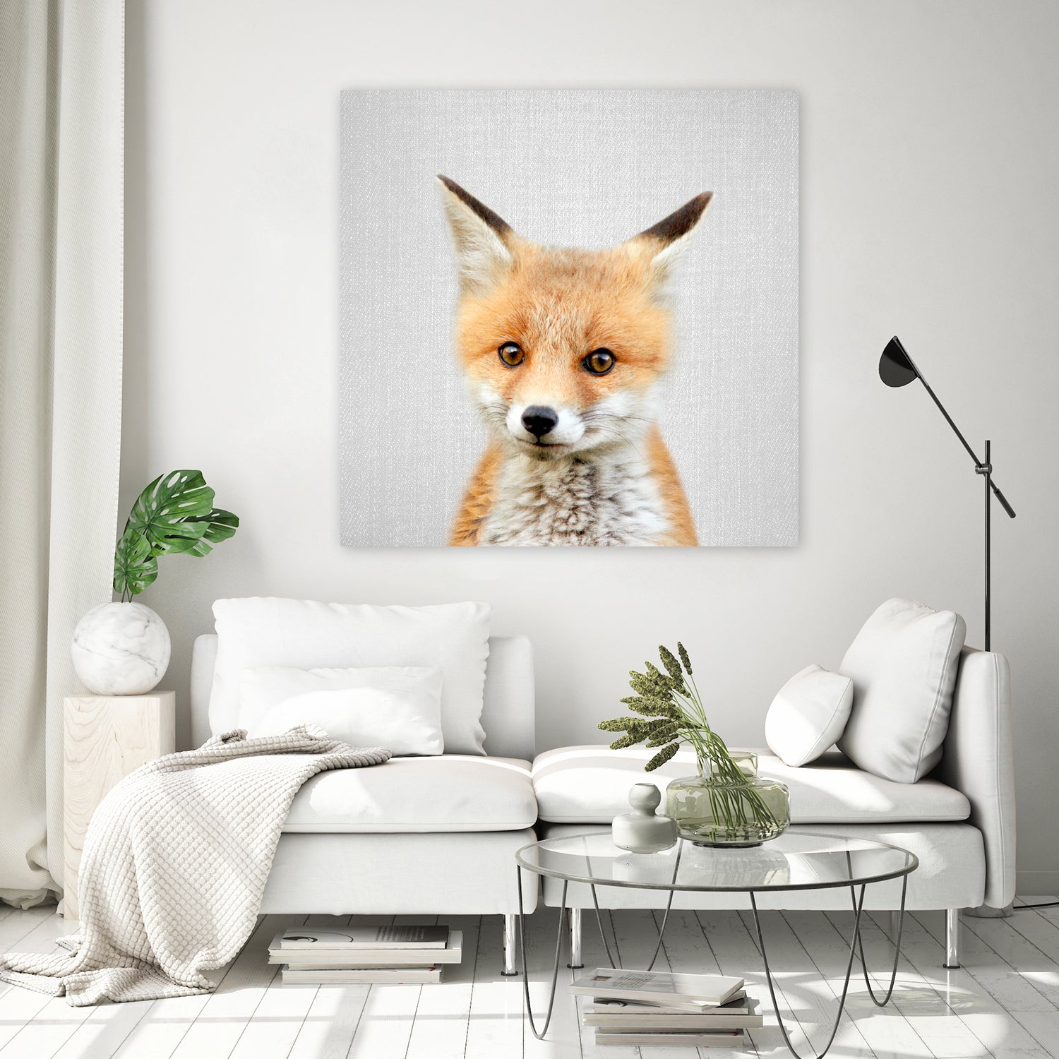 Baby Fox - Colorful by Gal Pittel on GIANT ART - orange photo illustration