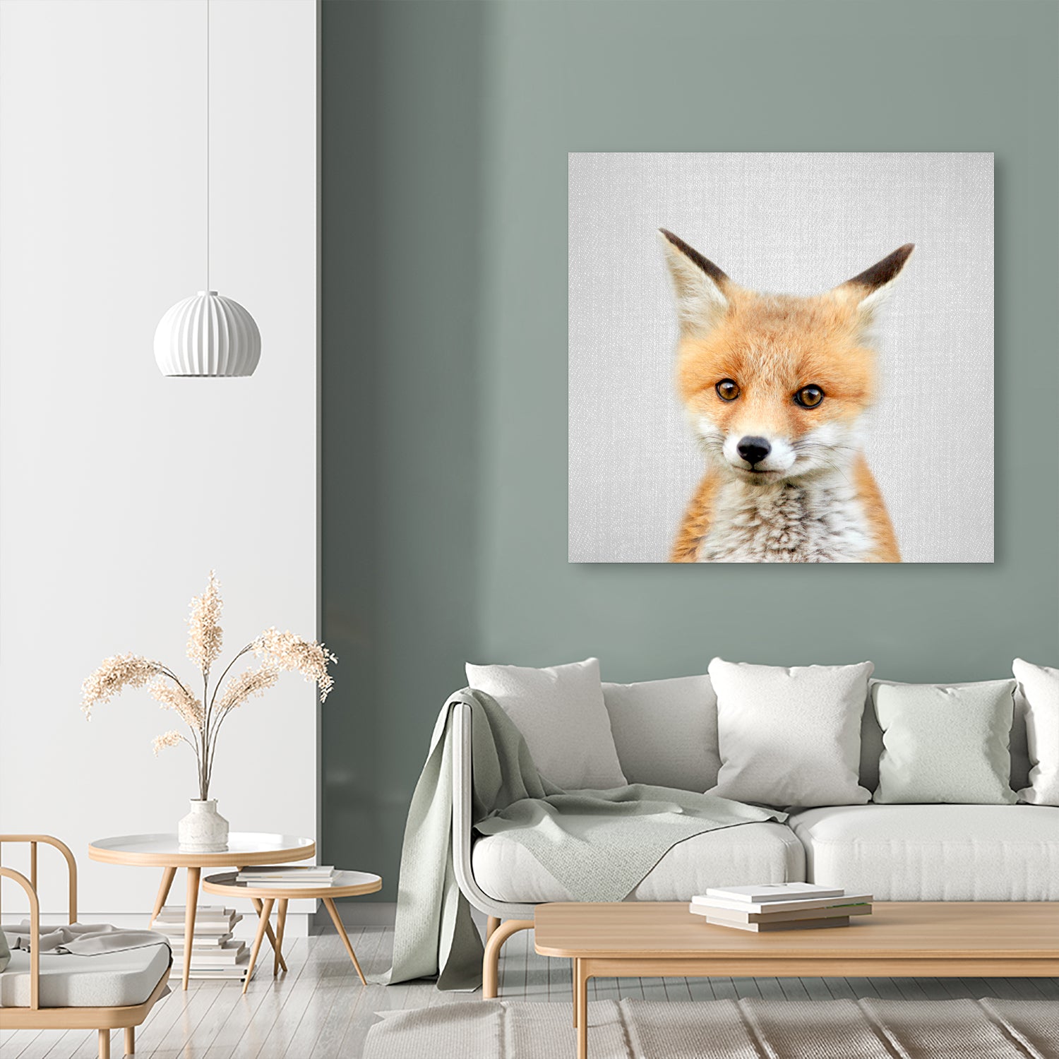 Baby Fox - Colorful by Gal Pittel on GIANT ART - orange photo illustration