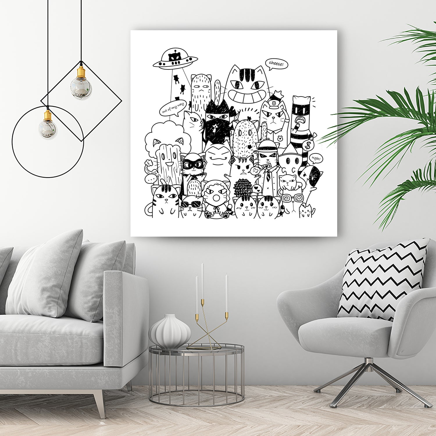 Cats Invasion by Diva Adiwijaya on GIANT ART - black character design