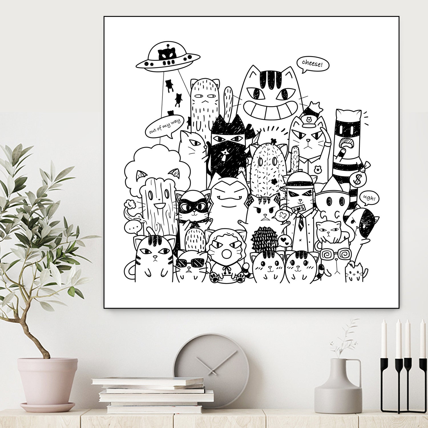 Cats Invasion by Diva Adiwijaya on GIANT ART - black character design