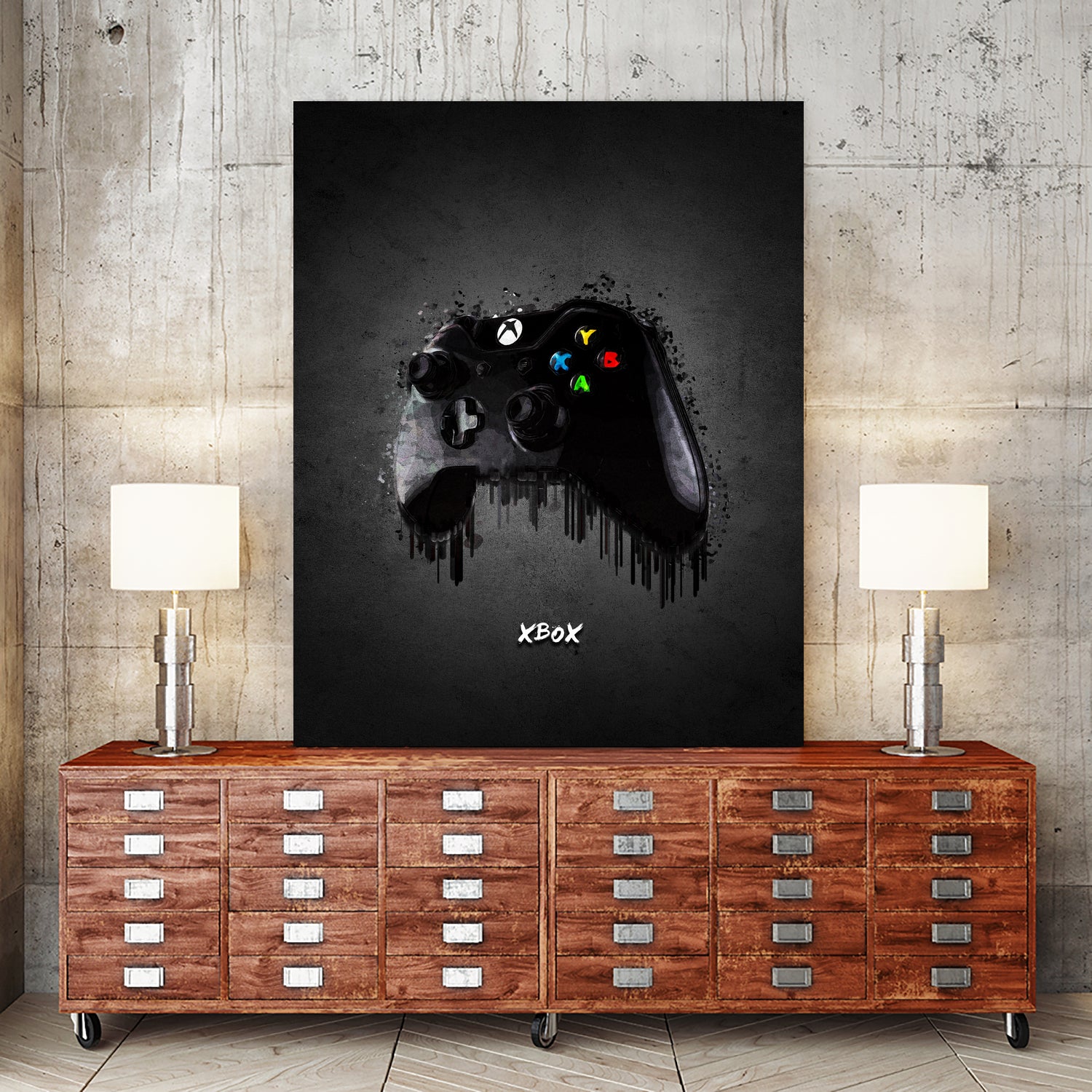 xbox joystick by Gabriel Fernando on GIANT ART - black game design